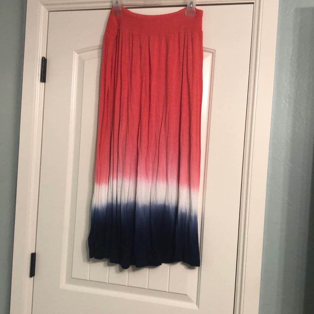 Tie dye maxi skirt